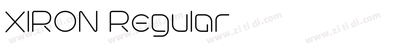 XIRON Regular字体转换
